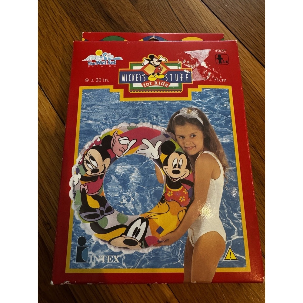 Vintage The Wet Set‎ Intex Disney Mickey And Friends Swim Ring NEW 20'' 58237